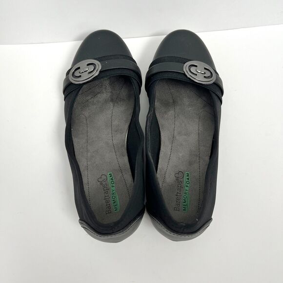 Baretraps "Miana" Memory Foam Black Shoes Flats 6.5W - Picture 7 of 10